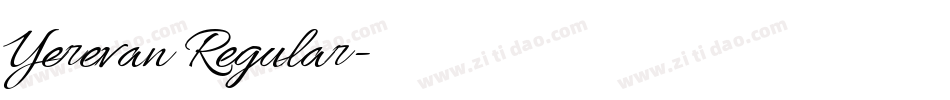 Yerevan Regular字体转换